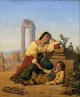 Charles Emile Hippolyte Lecomte Vernet - Grief